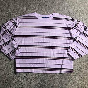 Apt.9 women’s large purple striped top